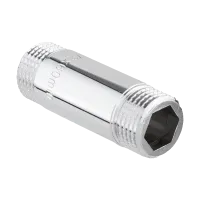 Резьбовые латунные фитинги удлинитель хромированный , нар-нар AQUALINK