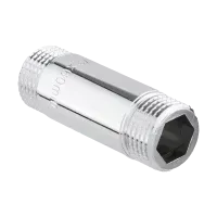 Резьбовые латунные фитинги удлинитель хромированный , нар-нар AQUALINK