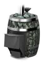 Банная печь Саяны II Inox Витра/ДА ЗК