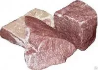 Камни для бани Малиновый кварцит колотый, 20 кг